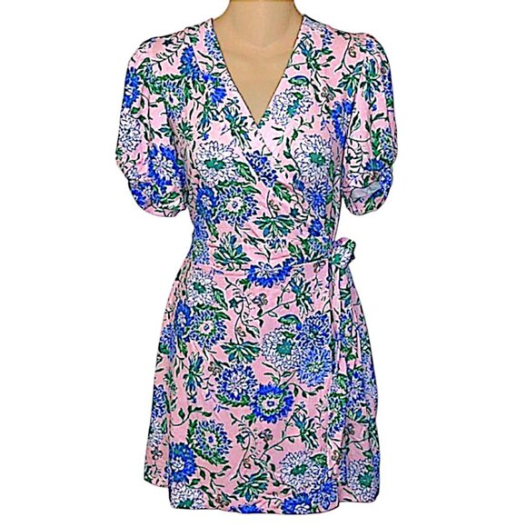 Lilly Pulitzer Blue Floral Jumpsuit with Ruffle Details size small - Picture 8 of 9